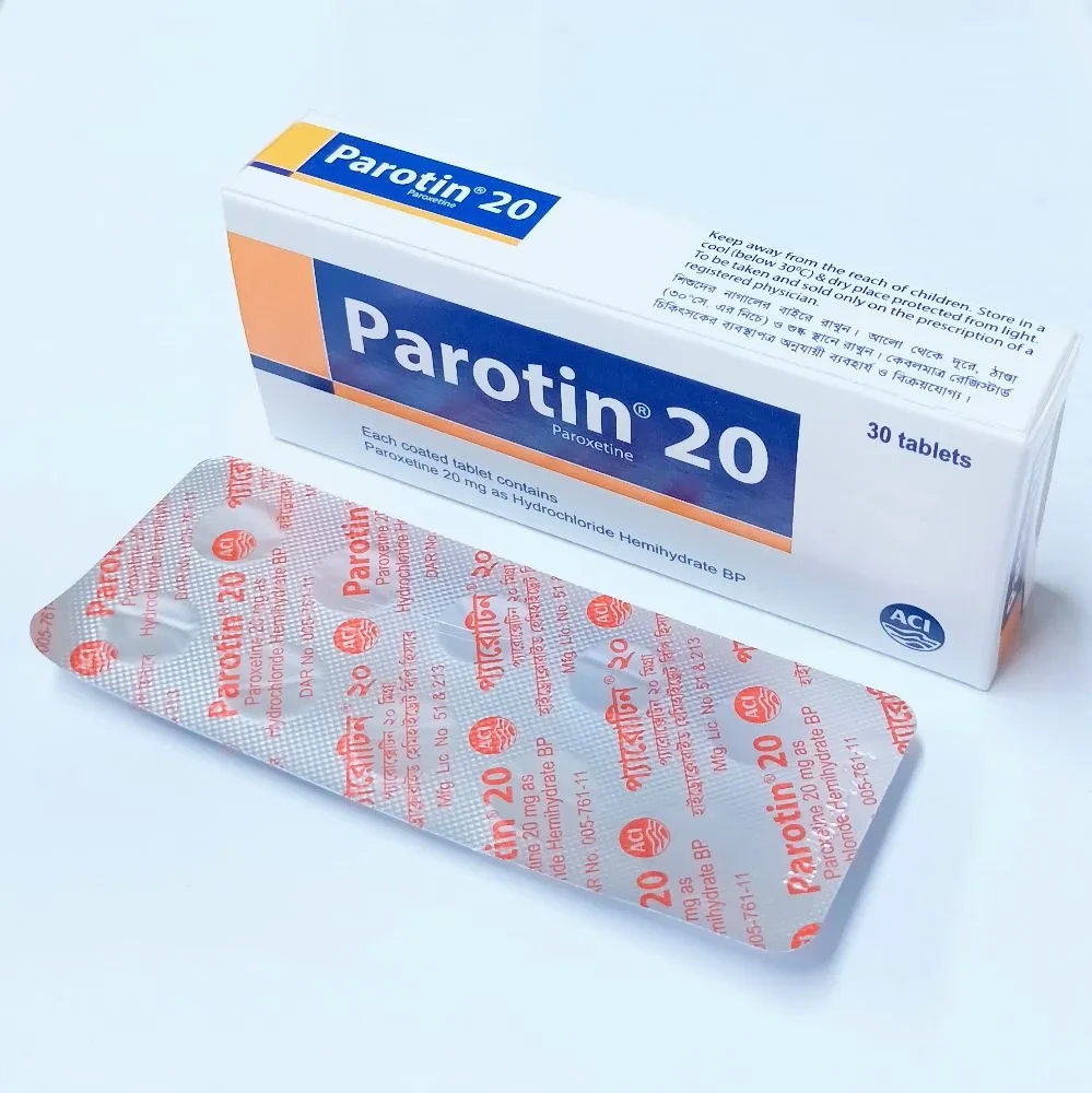 Pack Image: Parotin 20 mg Tablet (3 x 10)