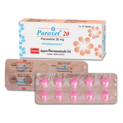 Pack Image: Paroxet 20 mg Tablet (3 x 10)