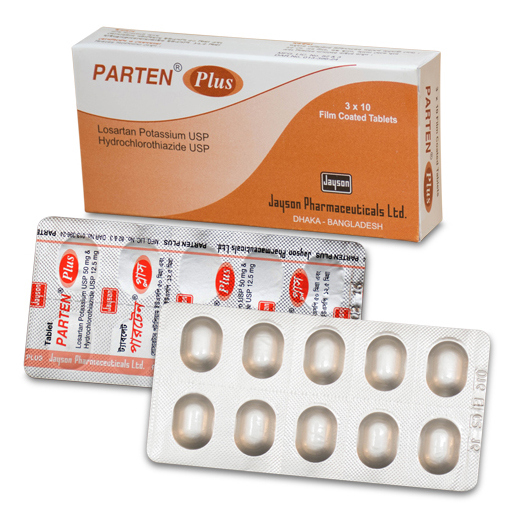 Pack Image: Parten Plus 50 mg Tablet (3 x 10)