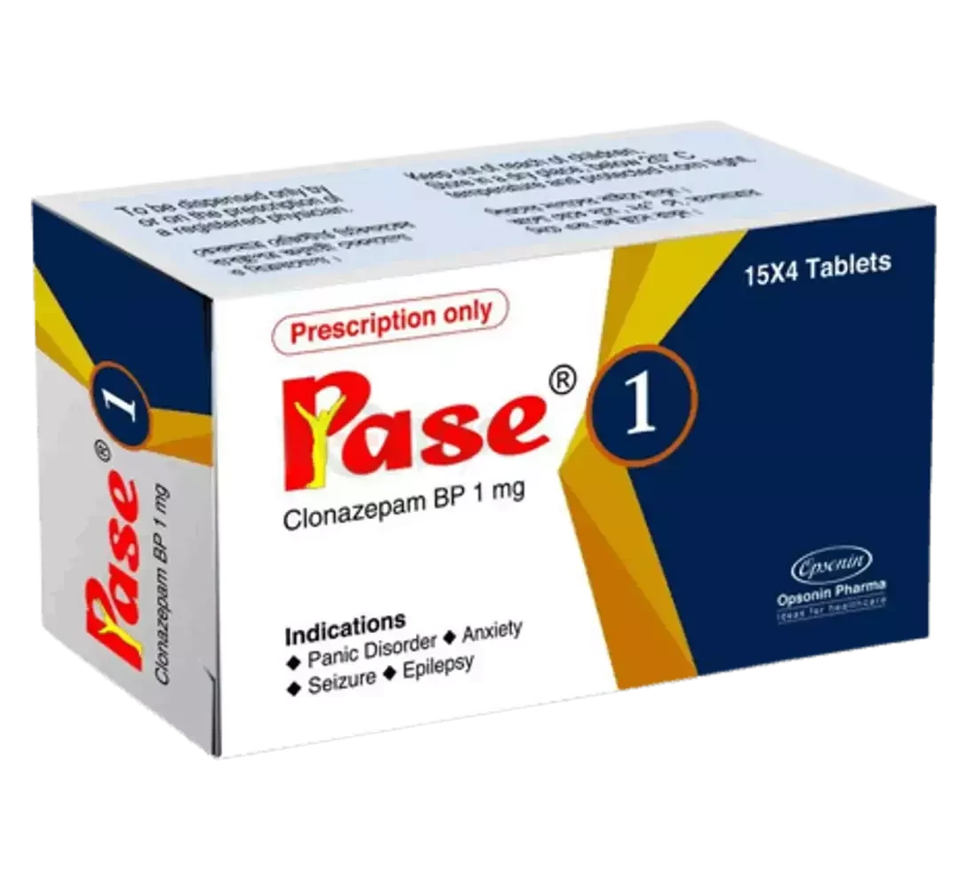 Pack Image: Pase 1 mg Tablet (4 x 15)