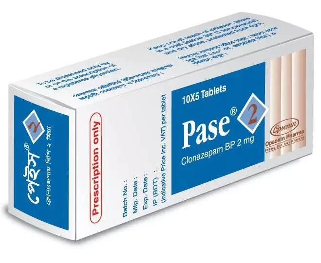 Pack Image: Pase 2 mg Tablet (4 x 15)