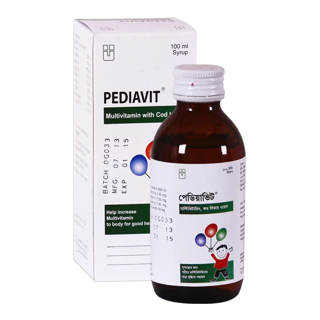 Pack Image: Pediavit  Syrup (100 ml bottle)