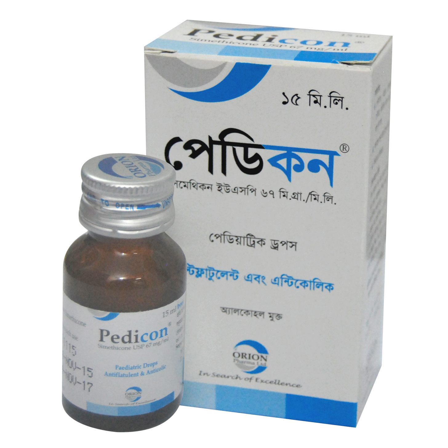 Pack Image: Pedicon 67 mg Pediatric Drop (15 ml drop)