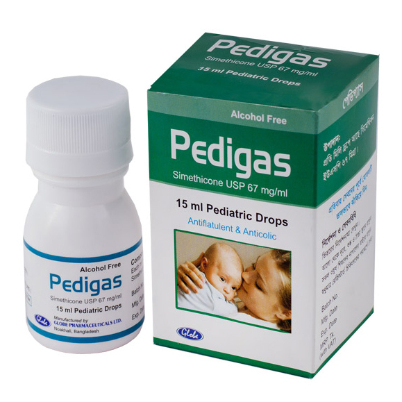 Pack Image: Pedigas 67 mg Pediatric Drop (15 ml drop)