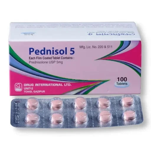 Pack Image: Pednisol 5 mg Tablet (10 x 10)
