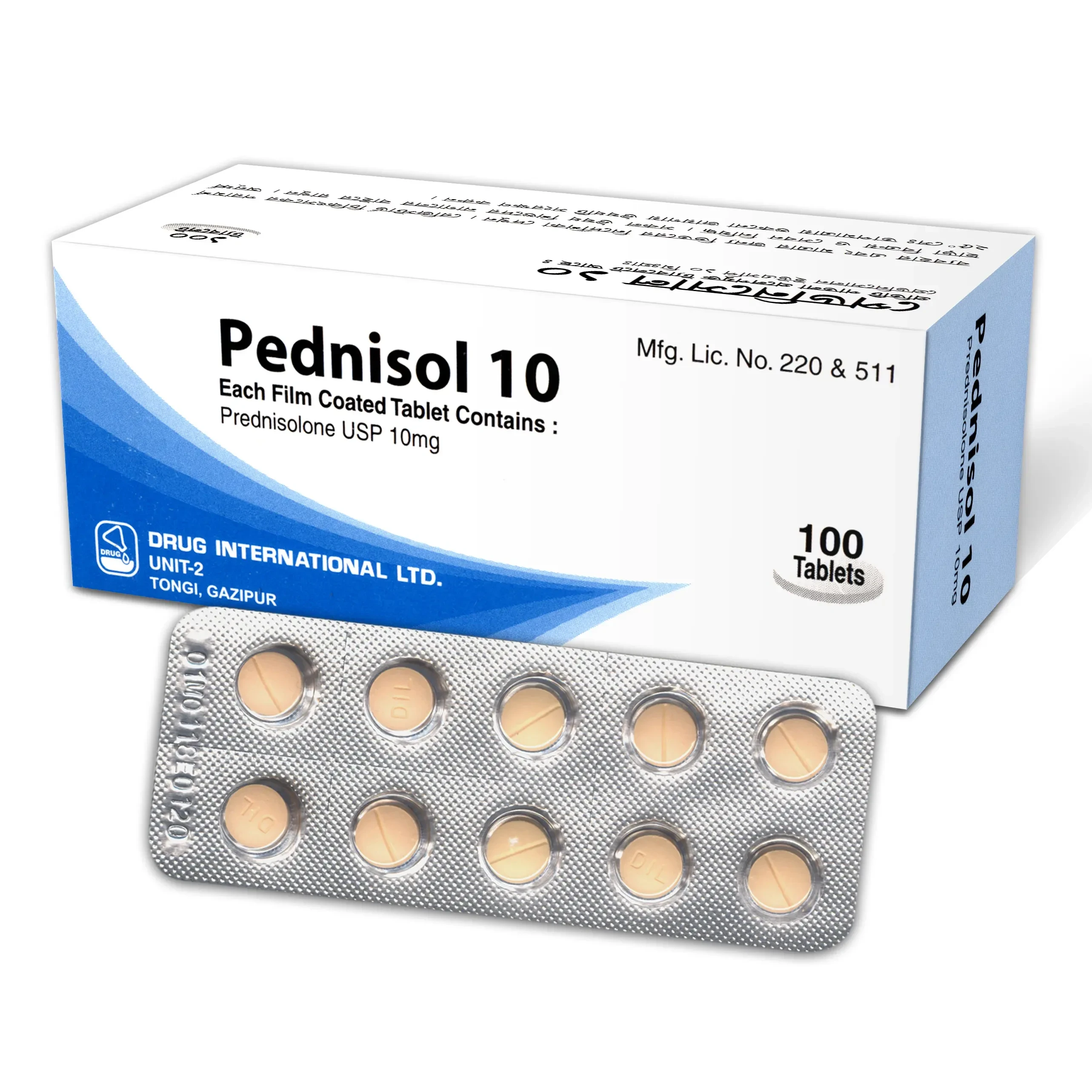 Pack Image: Pednisol 10 mg Tablet (10 x 10)