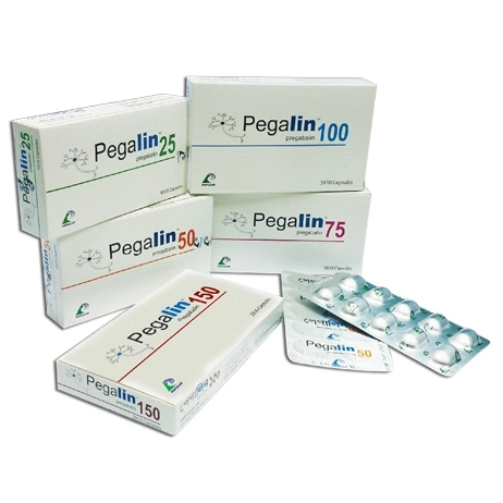 Pack Image: Pegalin 25 mg Capsule (5 x 10)