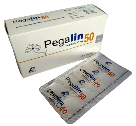Pack Image: Pegalin 50 mg Capsule (5 x 10)