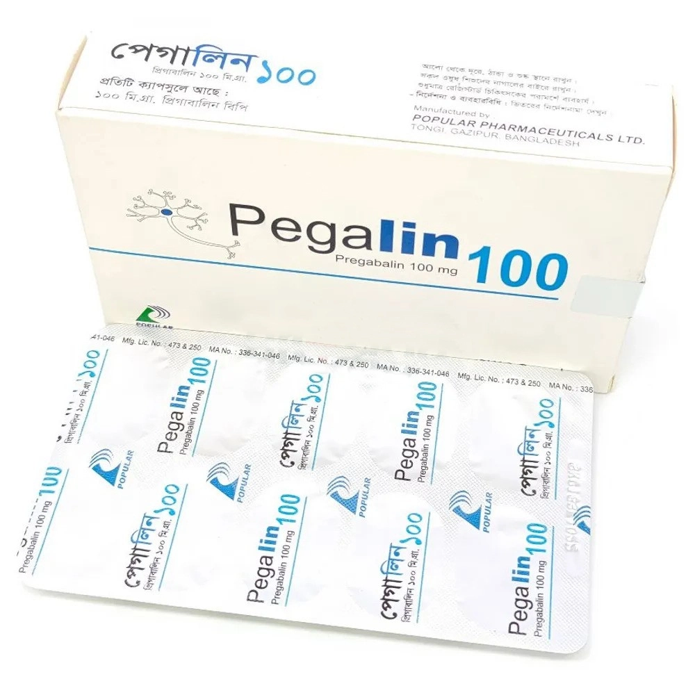 Pack Image: Pegalin 100 mg Capsule (3 x 10)