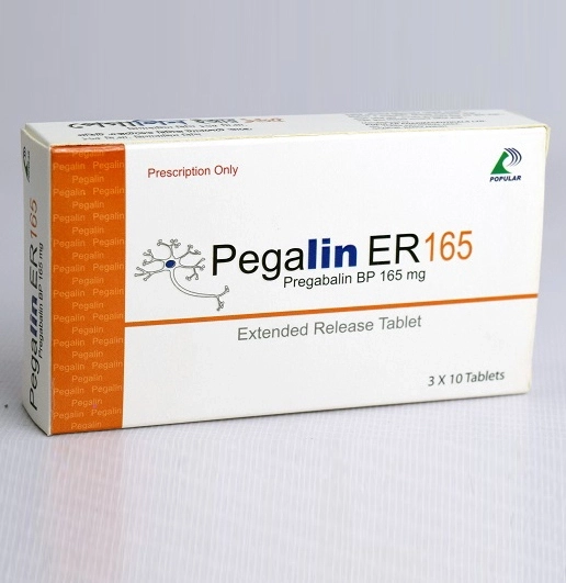Pack Image: Pegalin ER 165 mg Tablet (3 x 10)