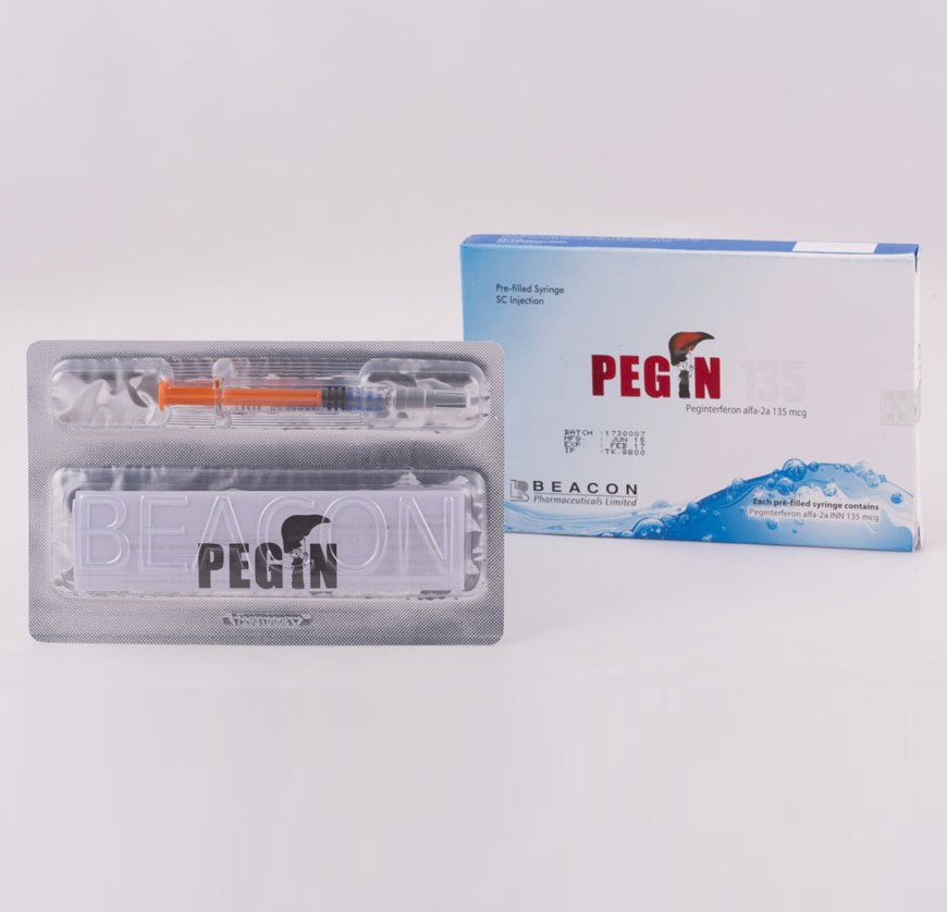 Pack Image: Pegin 135 mcg Injection (0.5 ml pre-filled syringe)