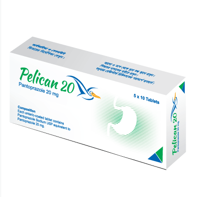 Pack Image: Pelican 20 mg Tablet (5 x 10)