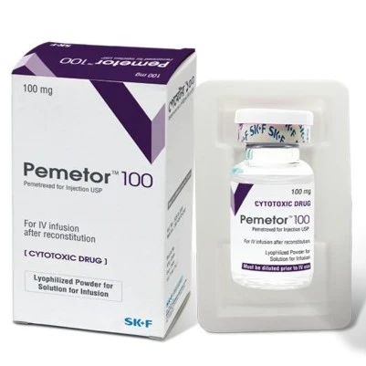 Pack Image: Pemetor 100 mg Injection (100 mg vial)