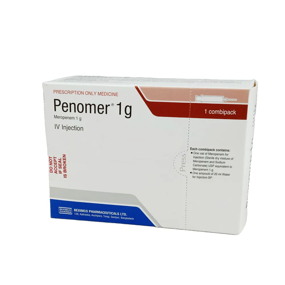 Pack Image: Penomer 1 gm Injection (1 gm vial)