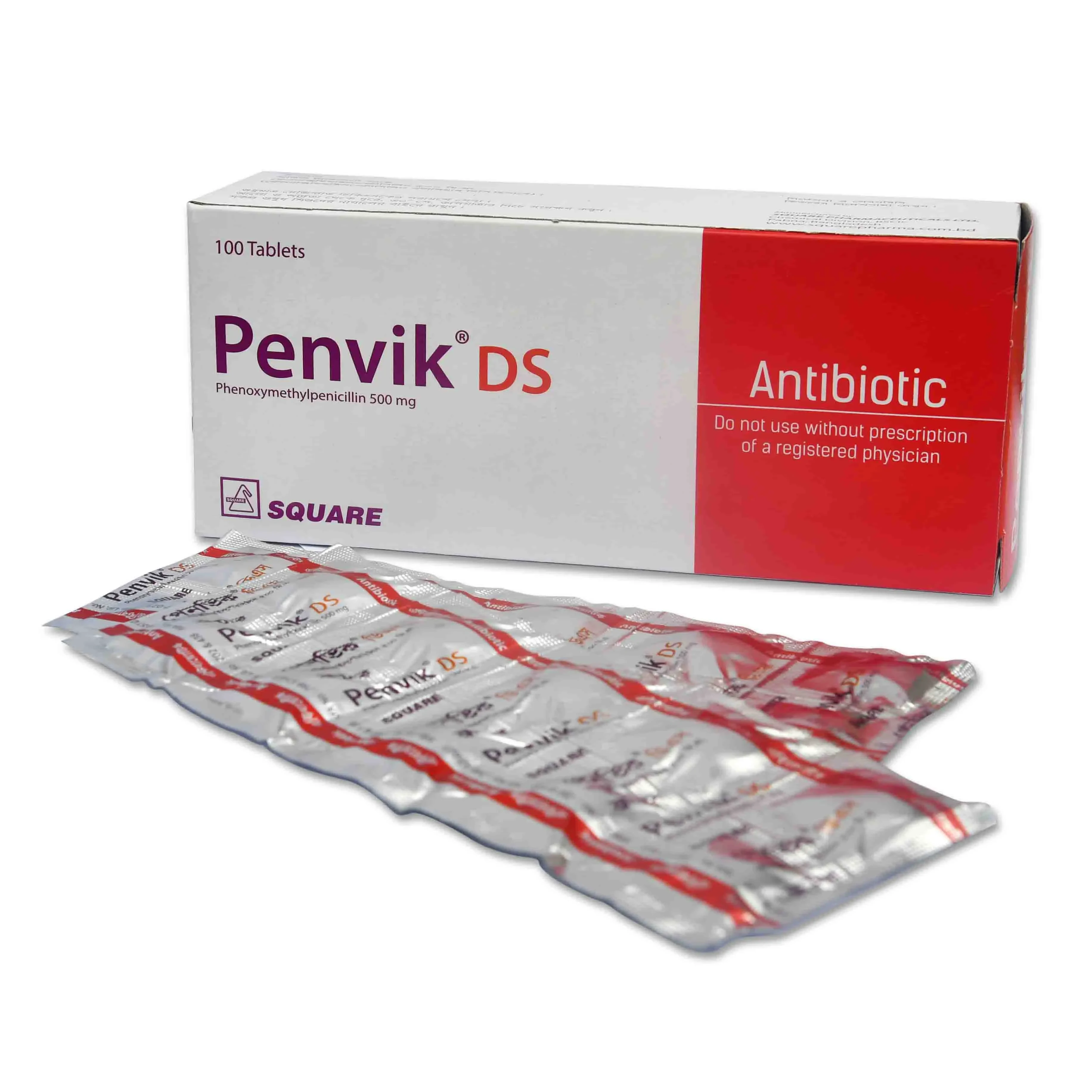 Pack Image: Penvik DS 500 mg Tablet (10 x 10)