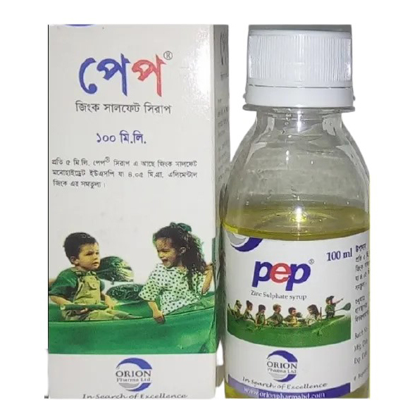 Pack Image: Pep 4.05 mg Syrup (100 ml bottle)