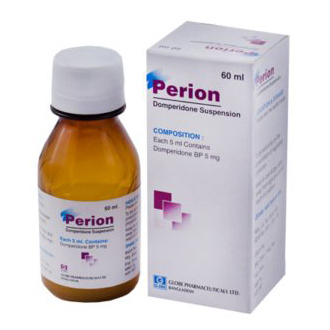 Pack Image: Perion 5 mg Suspension (100 ml bottle)