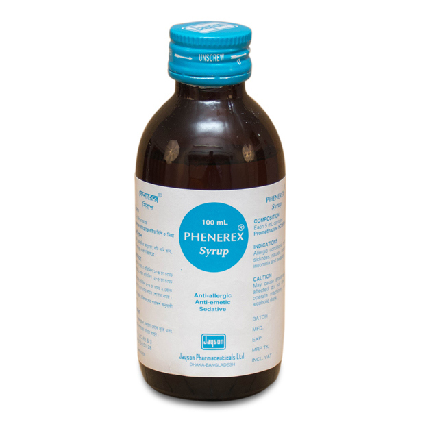 Pack Image: Phenerex 5 mg Oral Solution (100 ml bottle)