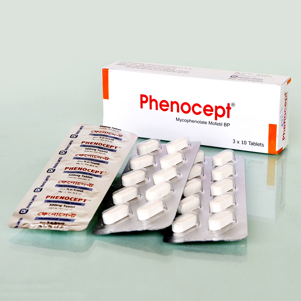 Pack Image: Phenocept 500 mg Tablet (3 x 10)