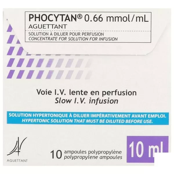 Pack Image: Phocytan 0.66 mmol Injection (10 ml ampoule)
