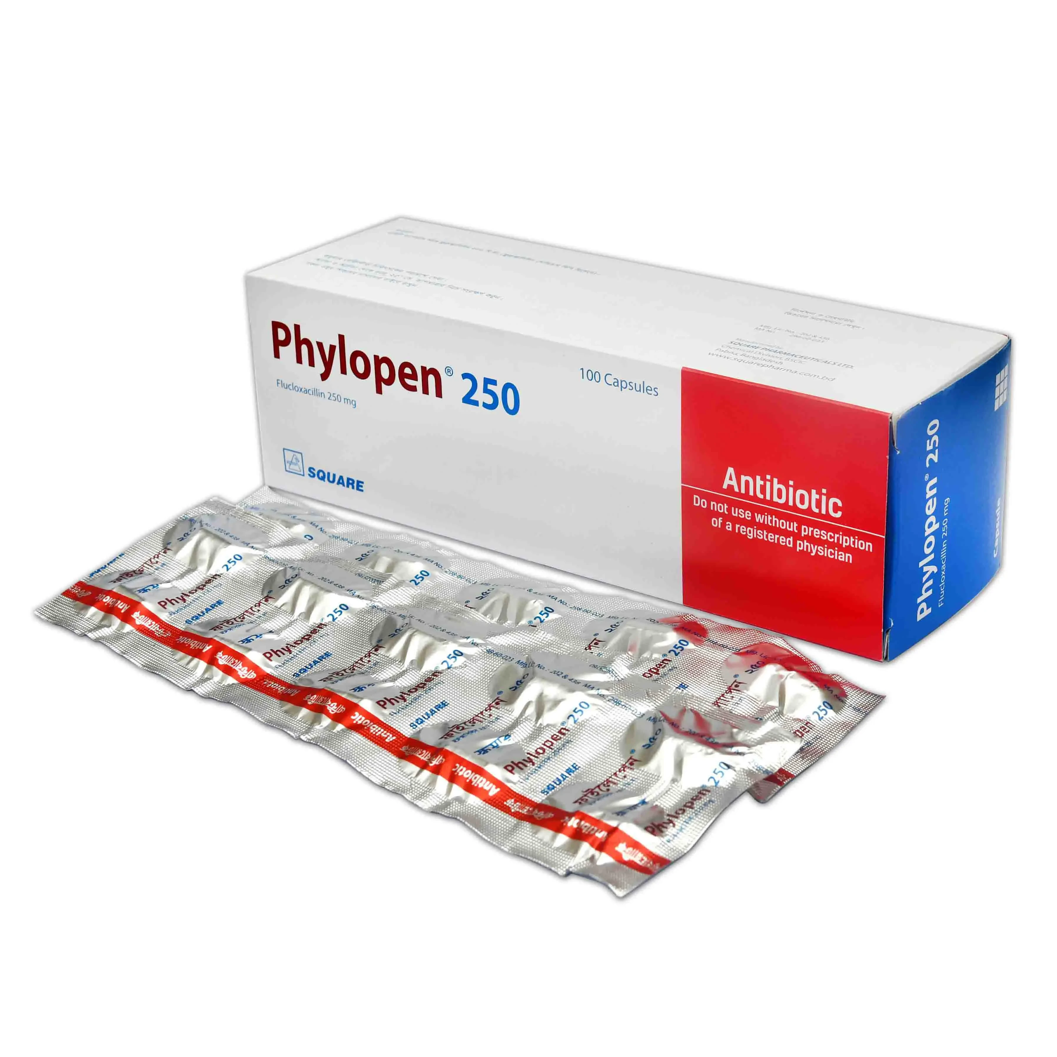 Pack Image: Phylopen 250 mg Capsule (10 x 10)