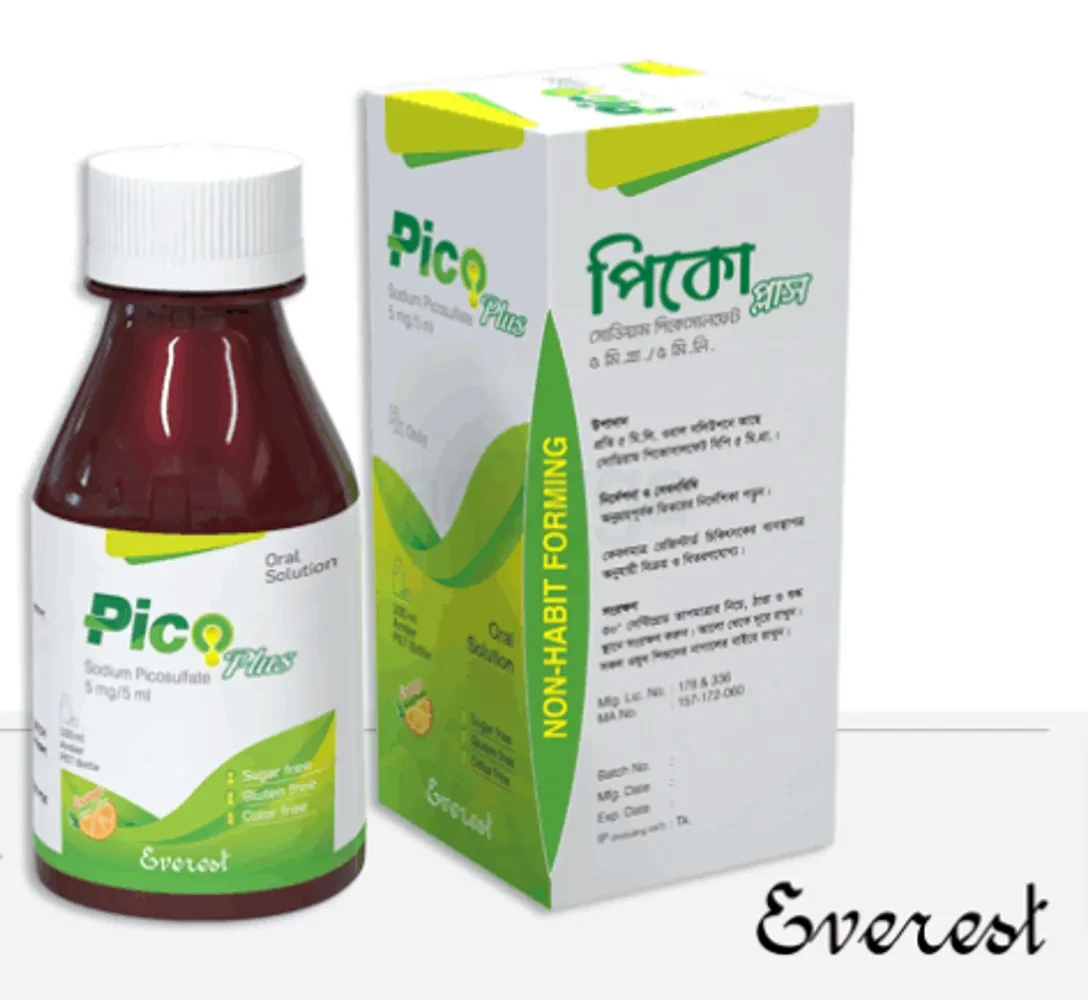 Pack Image: Pico Plus 5 mg Oral Solution (50 ml bottle)