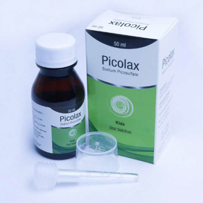 Pack Image: Picolax Kids 5 mg Oral Solution (50 ml bottle)