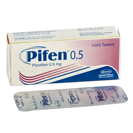 Pack Image: Pifen 0.5 mg Tablet (5 x 10)