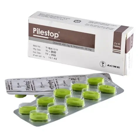 Pack Image: Pilestop 450 mg Tablet (2 x 10)