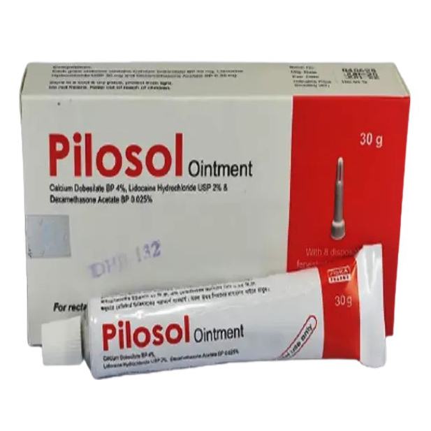 Pack Image: Pilosol 4% 2% Rectal Ointment (30 gm tube)