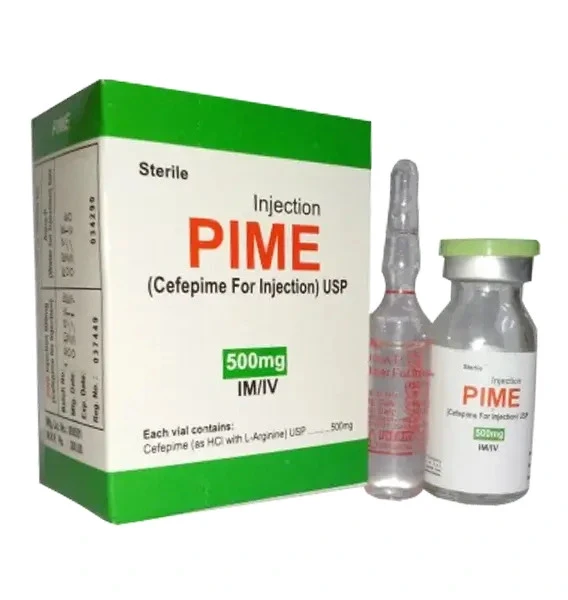 Pack Image: Pime-4 500 mg Injection (500 mg vial)