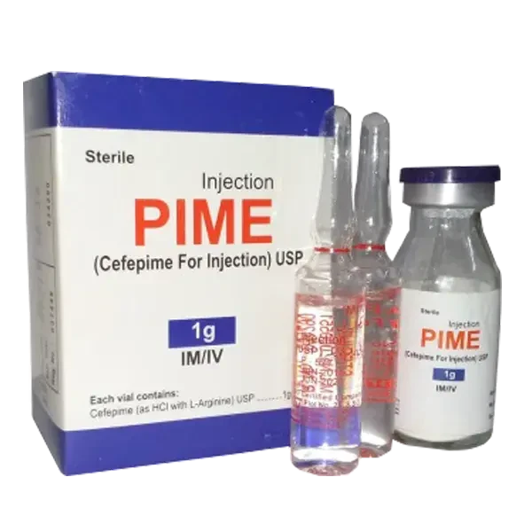Pack Image: Pime-4 1 gm Injection (1 gm vial)