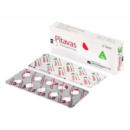 Pack Image: Pitavas 2 mg Tablet (3 x 10)