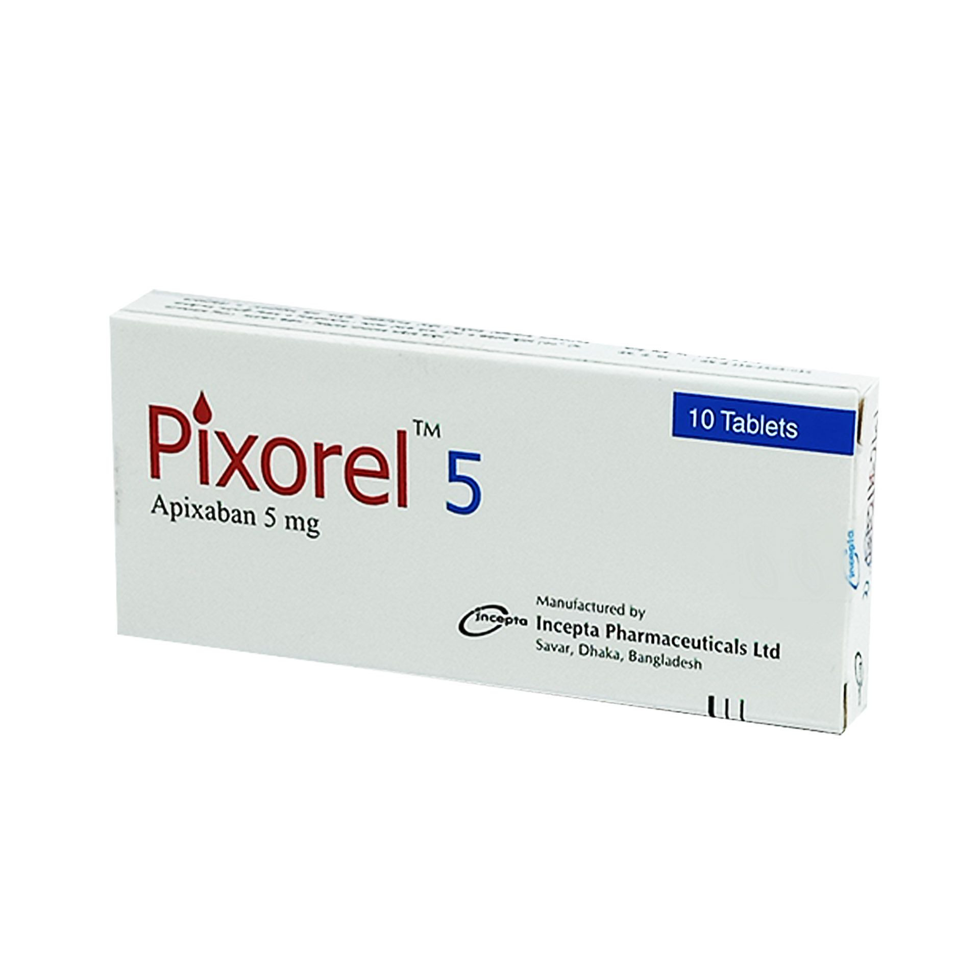 Pack Image: Pixorel 5 mg Tablet (1 x 10)