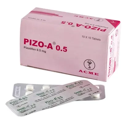 Pack Image: Pizo-A 0.5 mg Tablet (10 x 10)