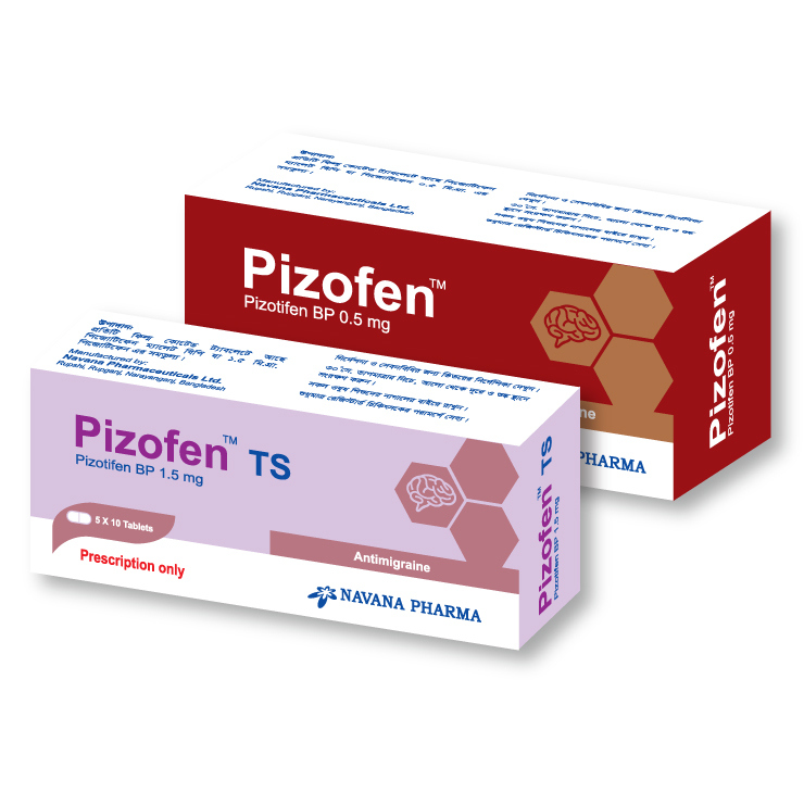 Pack Image: Pizofen 0.5 mg Tablet (10 x 10)