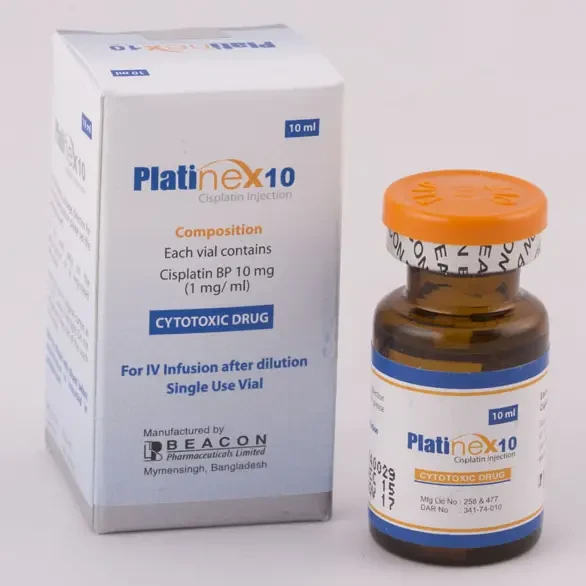 Pack Image: Platinex 1 mg Injection (10 mg vial)