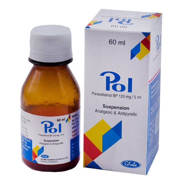 Pack Image: Pol 120 mg Suspension (60 ml bottle)
