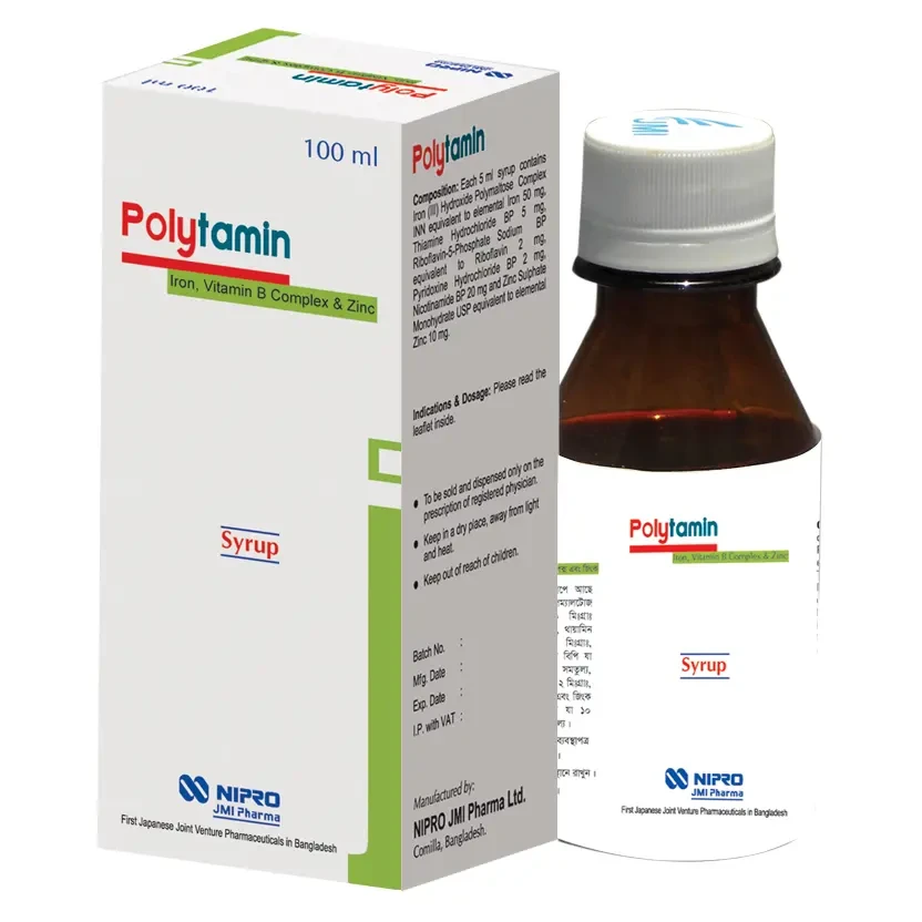 Pack Image: Polytamin Syrup (100 ml bottle)