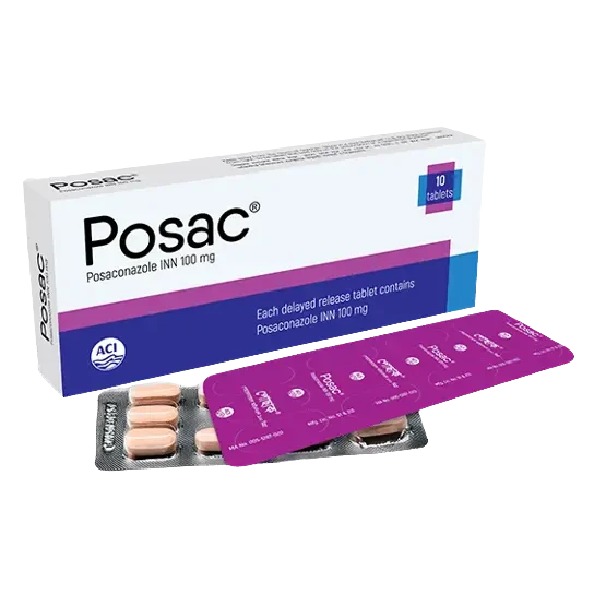 Pack Image: Posac 100 mg Tablet (1 x 10)