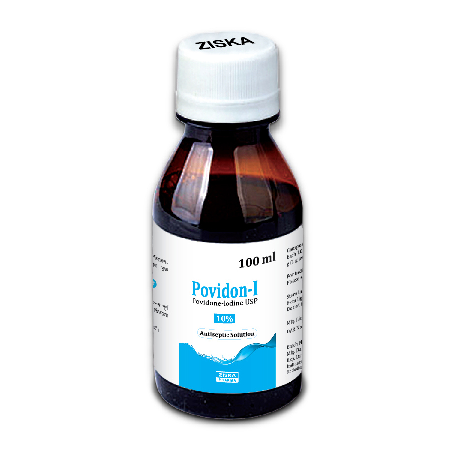 Pack Image: Povidon-I 10% w Solution (100 ml bottle)