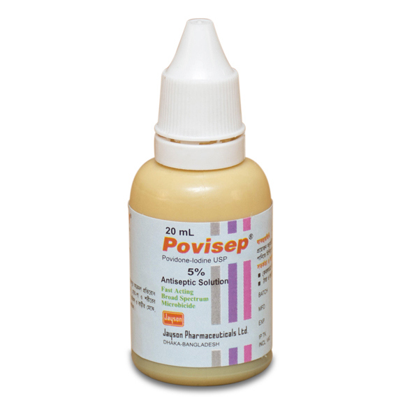 Pack Image: Povisep 5% w Solution (20 ml bottle)
