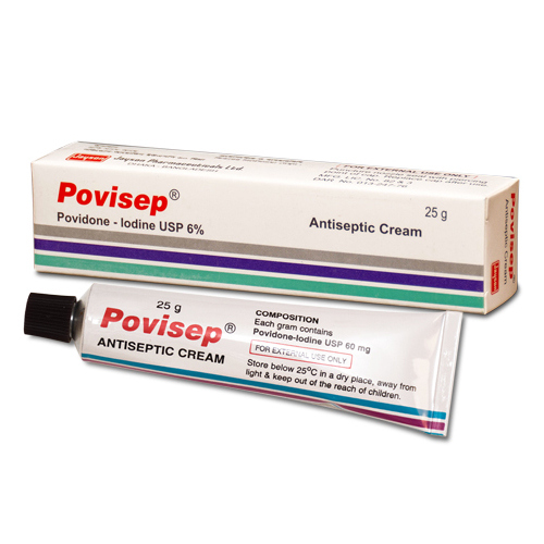 Pack Image: Povisep 6% w Cream (5 gm tube)