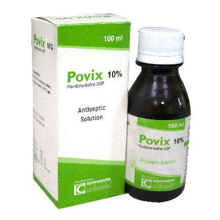 Pack Image: Povix 10% w Solution (100 ml bottle)