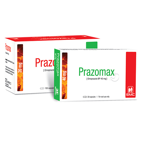 Pack Image: Prazomax 40 mg Capsule (3 x 10)