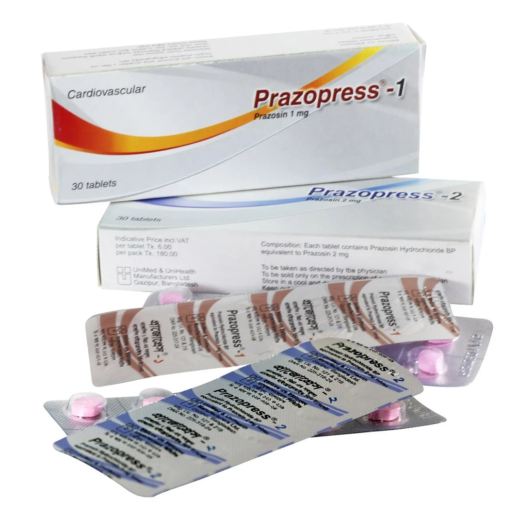 Pack Image: Prazopress 2 mg Tablet (3 x 10)