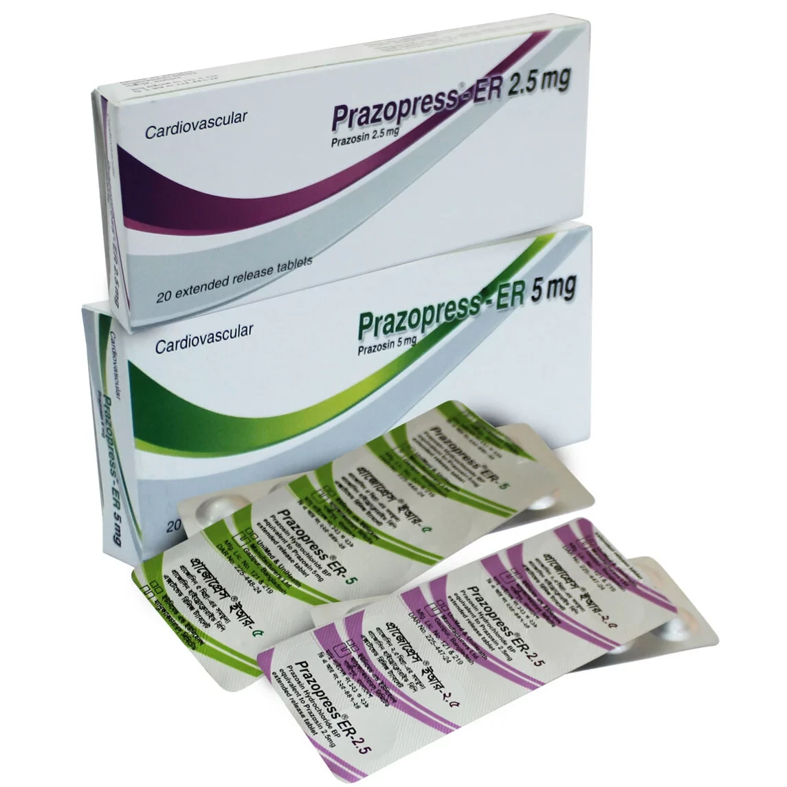 Pack Image: Prazopress ER 2.5 mg Tablet (3 x 10)