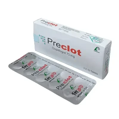Pack Image: Preclot 75 mg Tablet (3 x 10)