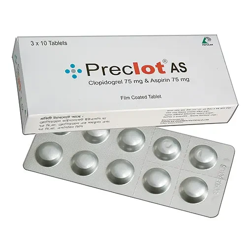 Pack Image: Preclot AS 75 mg Tablet (3 x 10)