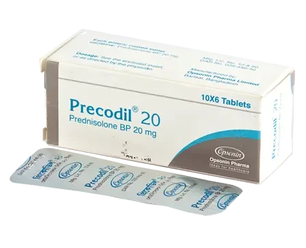 Pack Image: Precodil 20 mg Tablet (6 x 10)